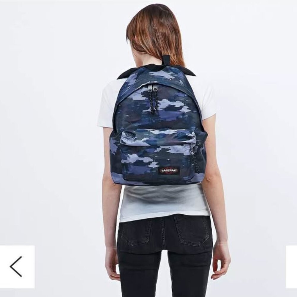 Eastpak Pak'R Camo Padded Backpack in Grey